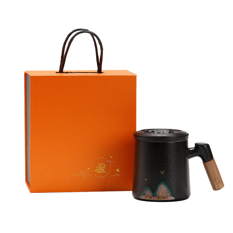 Créatif Qianli Jiangshan Set de tasses de bureau cadeaux parfaits pour les hôtels et les centres de villégiature
