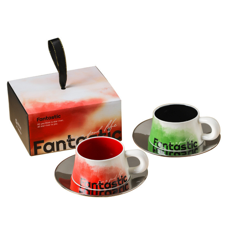 Capacité tasse d'eau grande tasse Latte Art en série Fantesi pour les cadeaux d'affaires personnalisés