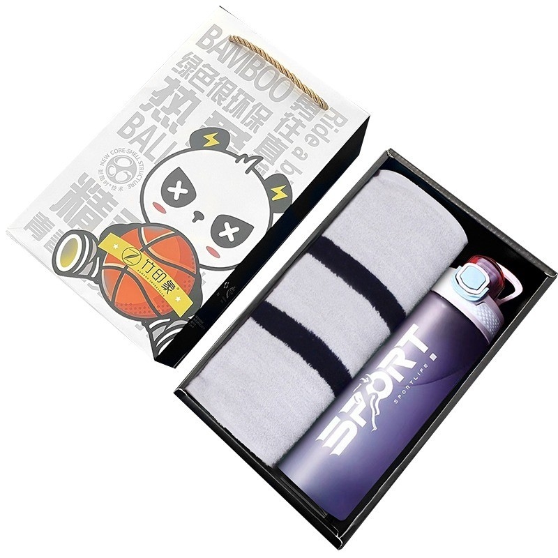 Seringues de sport en fibre de bambou 600 ml boissons directes tasse d'espace cadeaux de sport produits de bureau