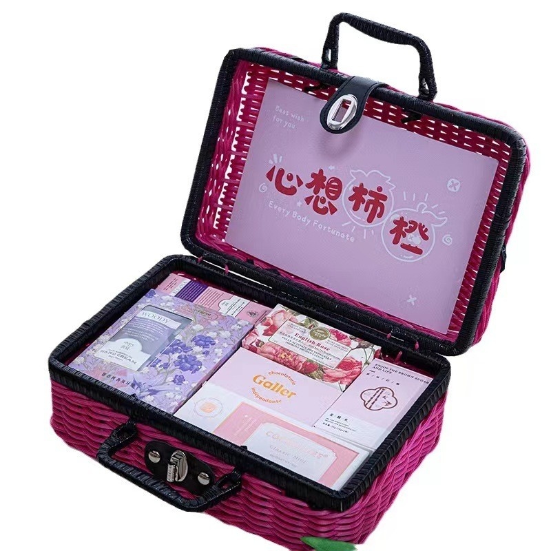 1 Impression graphique couleur et produits de bureau Meihei panier cadeau à la vigne épissé