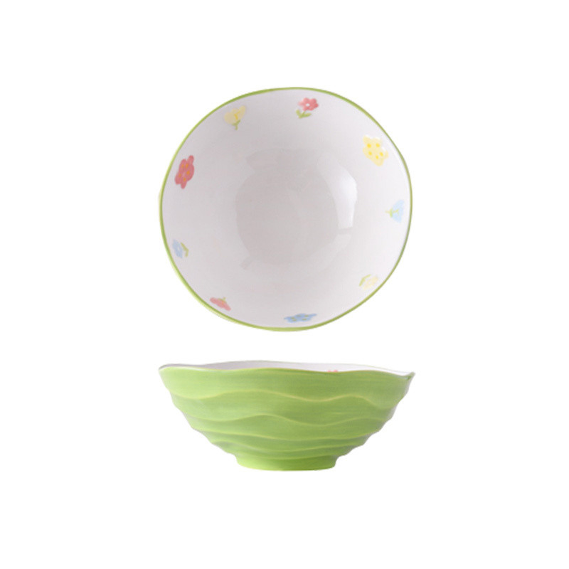7 pouces bocal de nouilles en céramique pour la vaisselle de table de ménage événement cadeau et sérigraphie