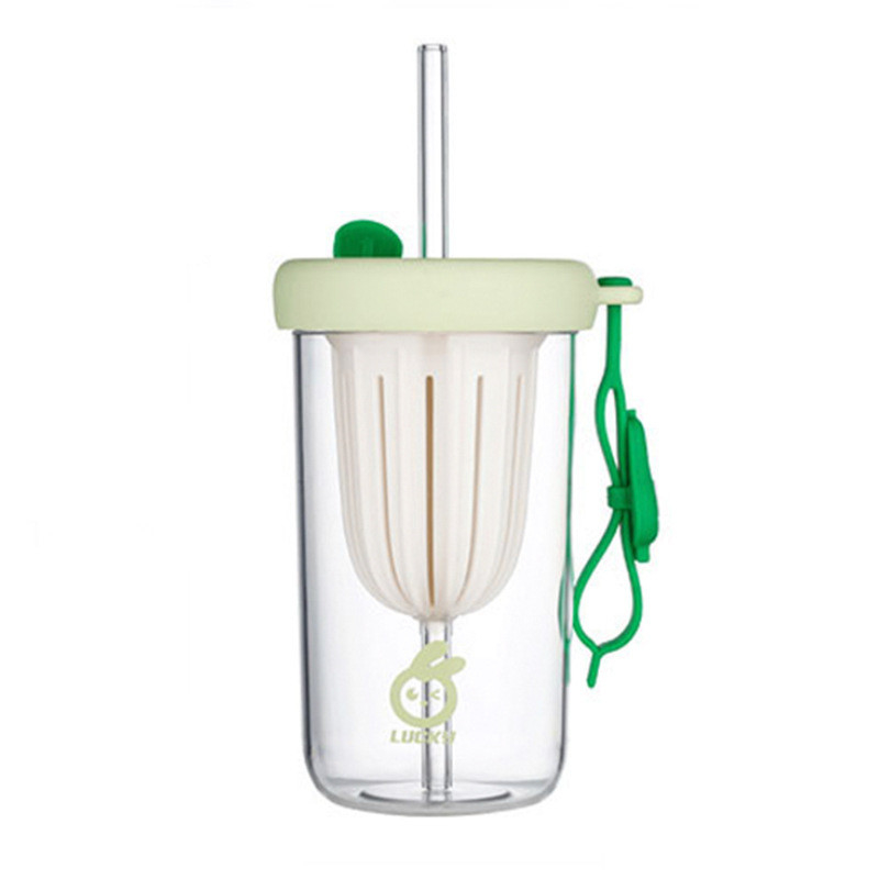 Coupe de thé séparation 500ml haut de gamme, coupe d'extraction à froid avec une tasse d'eau de paille