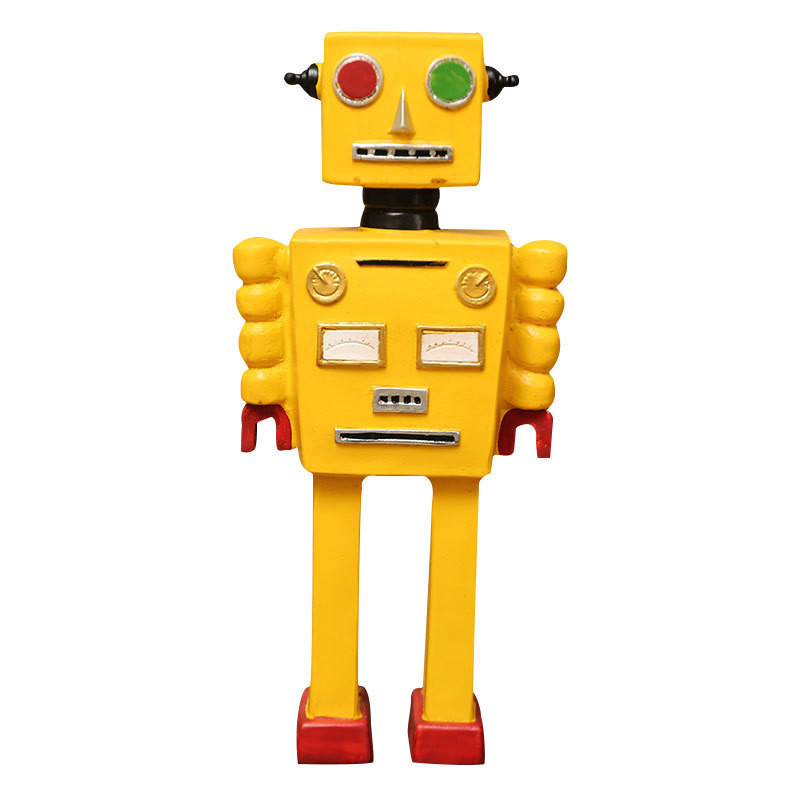 Décorations de fenêtres et artisanat pour la fête des pères Décorations de modèles de robots rétro
