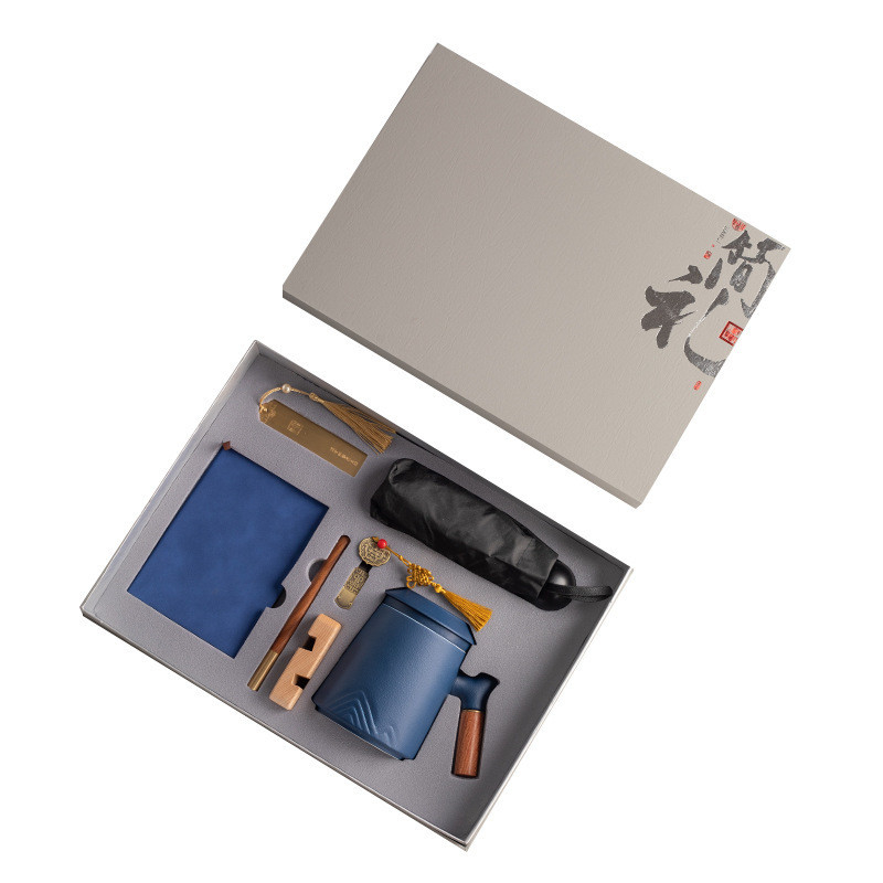Set cadeau d'affaires sur mesure de tasse d'eau pour hôtel et centre de villégiature Entreprise Office Gift Box