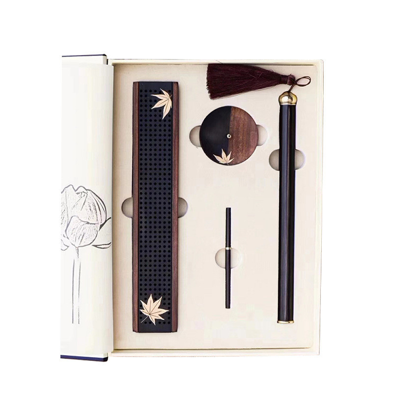 Outils d'encens de séquoia de style chinois d'encens de chambre en bois d'encens de poêle pour cadeaux