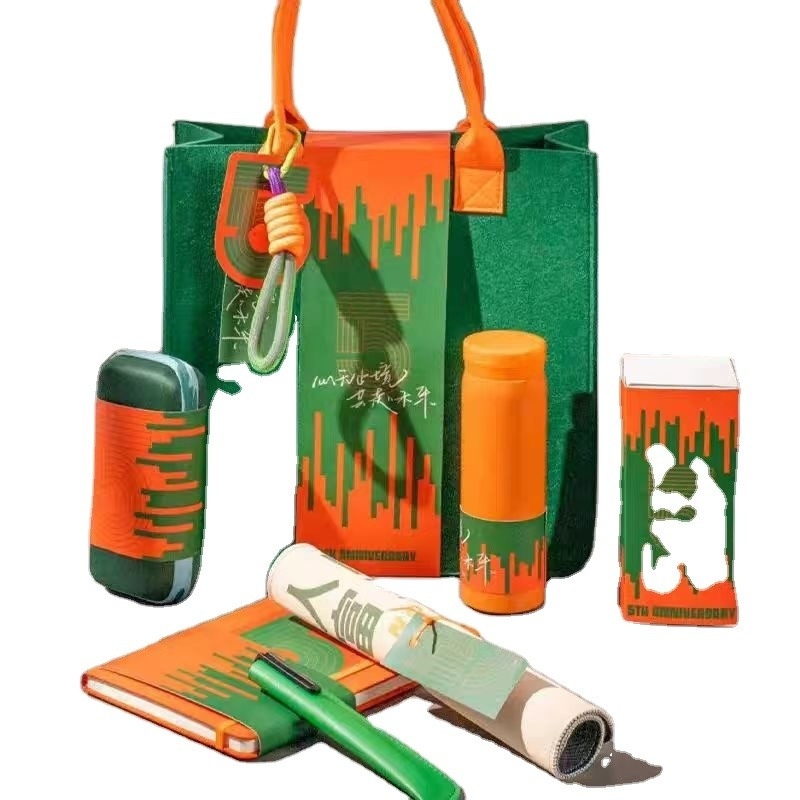 Sac de feutre à main pour 5 tasses thermos