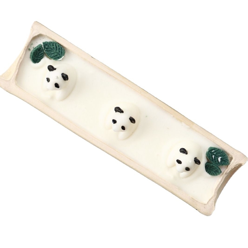Une bougie de bambou personnalisée Bonne nuit Panda aromathérapie pour les clients des hôtels et des centres de villégiature
