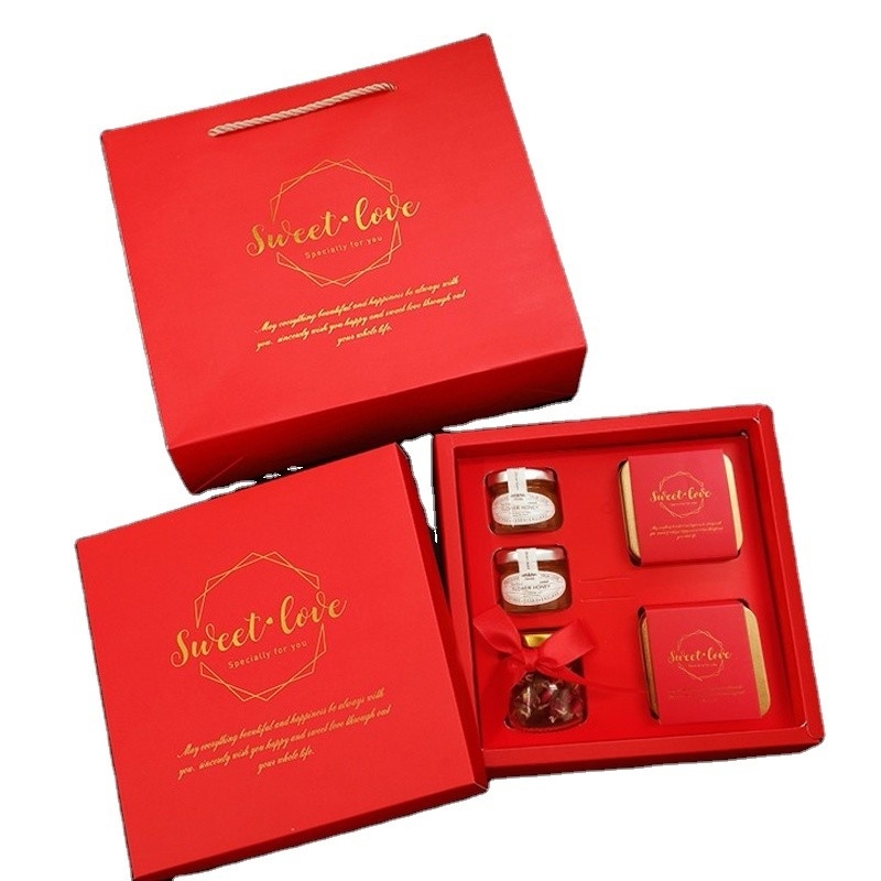 Journée de la Femme, cadeau spécial de jasmin, thé blanc et rose avec 2 boîtes de miel.