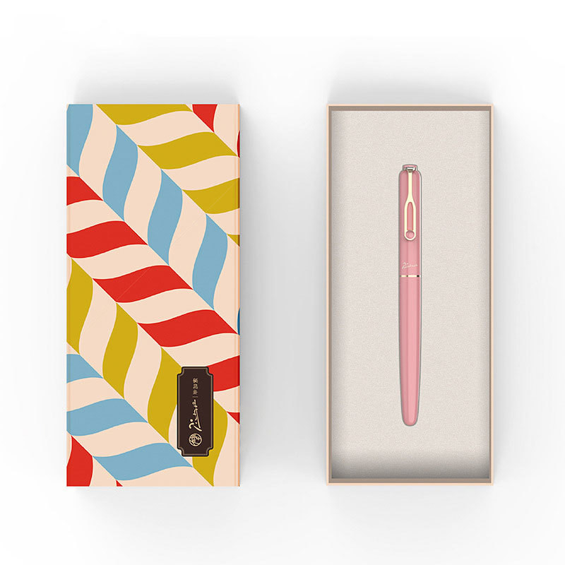 Cadeau d'anniversaire de l'employé Séries de bonbons personnalisées Boîte à stylo colorée pour le logo du client
