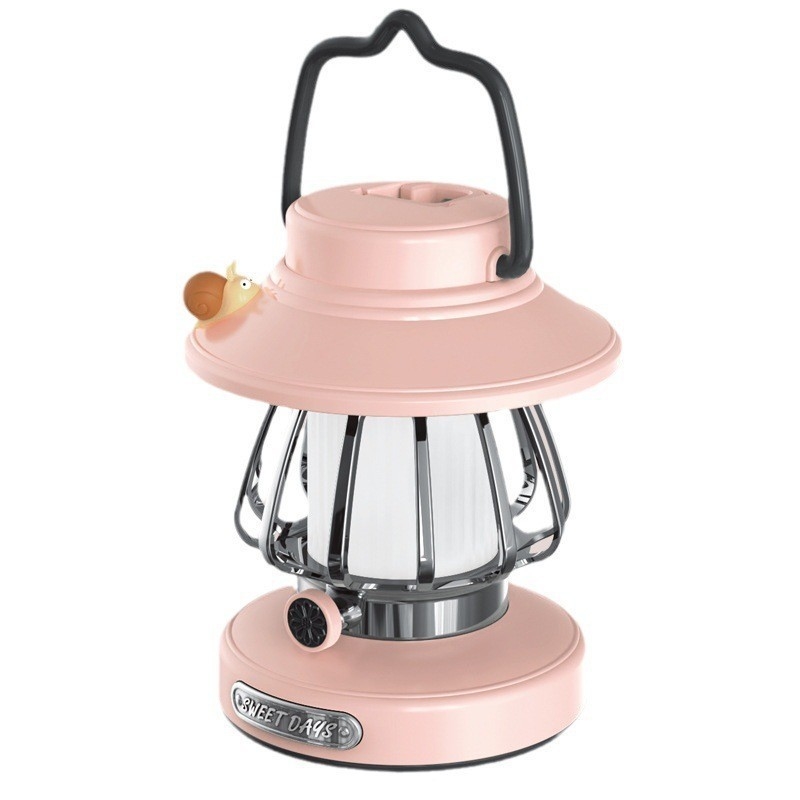 Logo du client Retro LED Camping Lumière de nuit extérieure Portable Table Lumière et Pendant Lumière Activité Cadeau