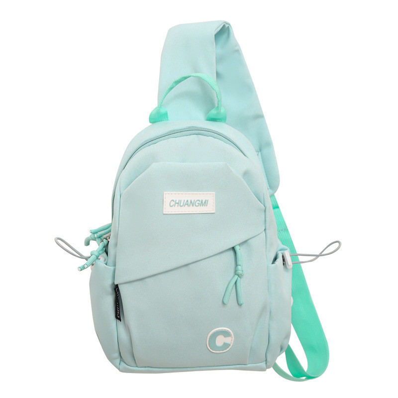 2 Impression en couleur Sacs à poitrine de mode sac à épaule de sport léger pour cadeau aux employés